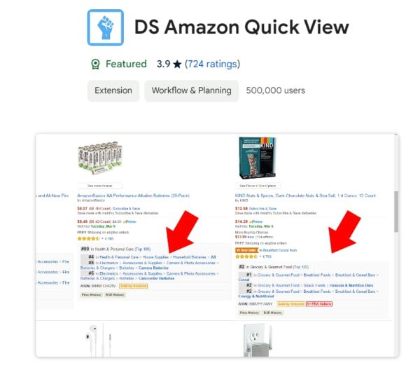 DS Amazon Vista rapida