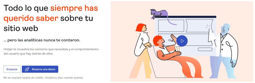 16 herramientas de automatización de marketing SaaS Hotjar