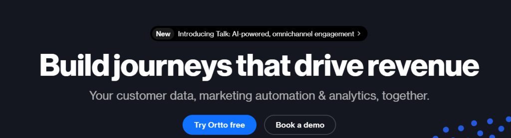 16 herramientas de automatización de marketing SaaS Ortto